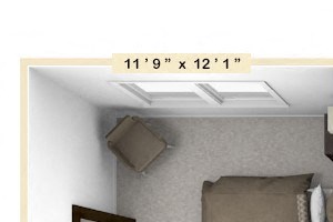 A2 - 1 Bed - 1 Bath Floor Plan A2 - 1 Bed - 1 Bath Floor Plan at Avant Apartments, Carmel, 46032